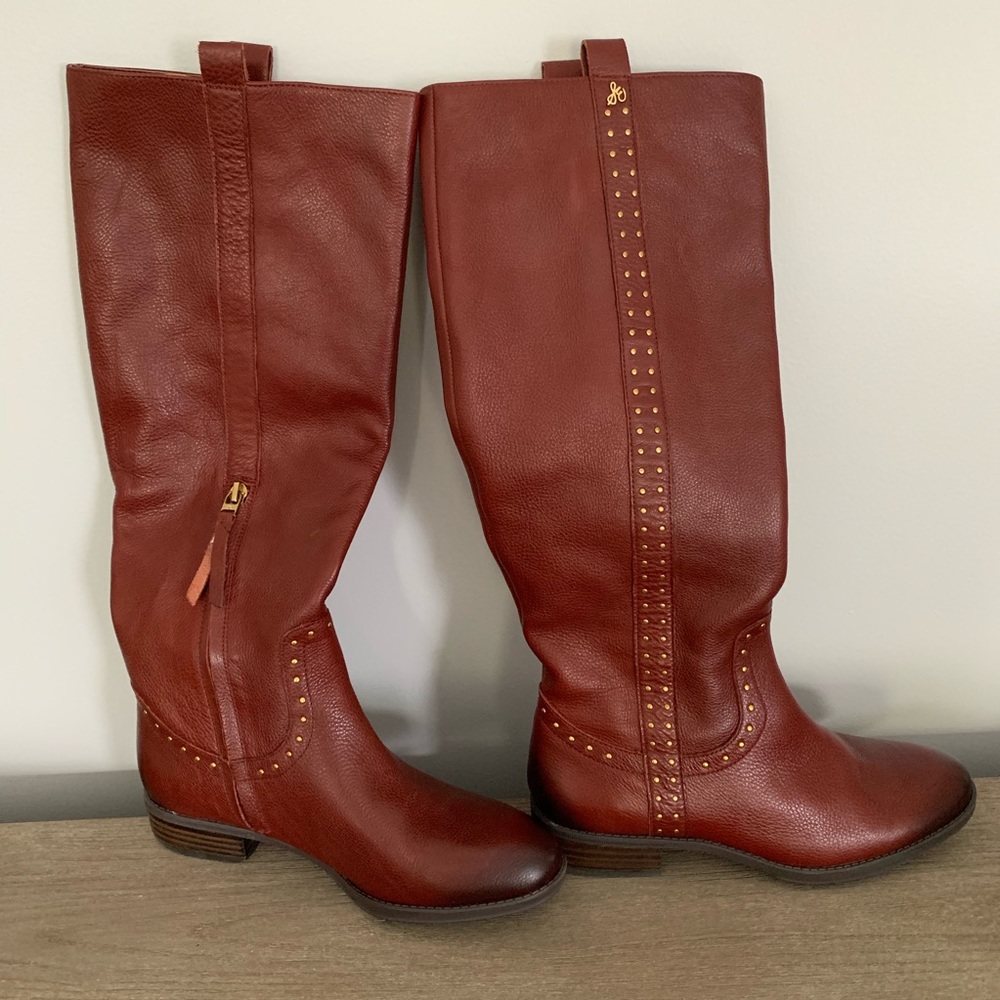 Sam Edelman red Heeled Boots